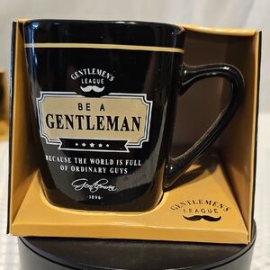 Gentlemen's League Black and Gold Mug